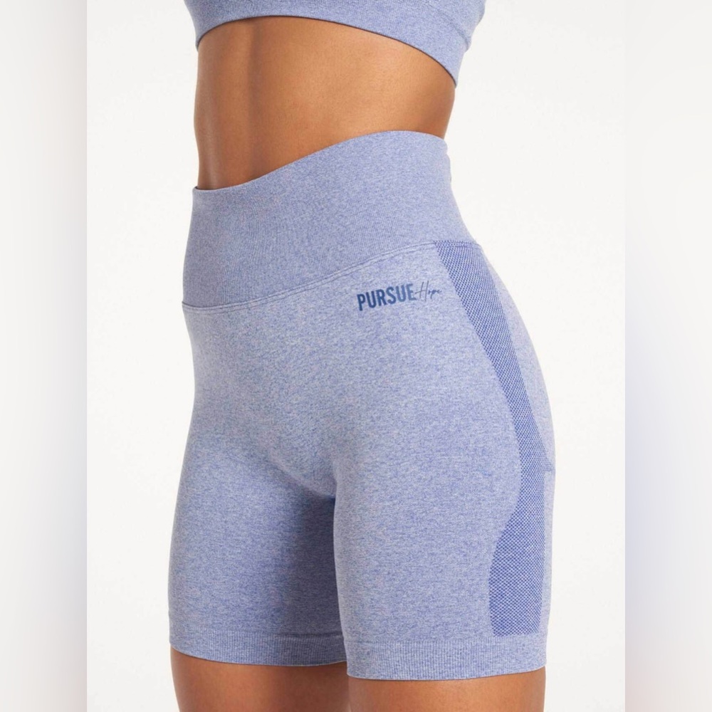 Pursue Fit Lavender Heather High-Waist Athletic Shorts